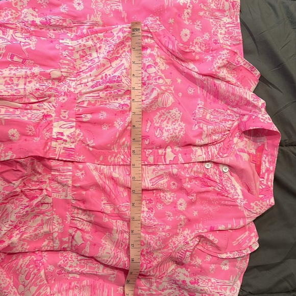 Lilly Pulitzer Palm Beach Silk Midi Dress in Skinny Dippin, size 10 - Picture 5 of 6